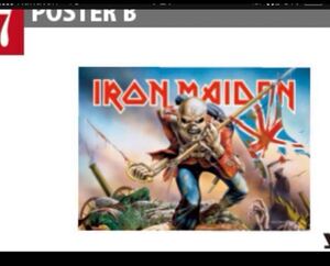 新品未開封★ IRON MAIDEN ★アイアン・メイデン ★日本公演グッズ★ ポスターB