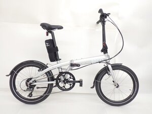 【良品】Tern Link D8/リンクD8 折りたたみ自転車 20インチ Satin_Platnum/Pearl 輪行袋付 配送/来店引取可 ターン ◆ 70620-1