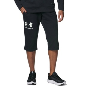 新品 アンダーアーマー 3/4 スウェット パンツ XL LL 2L 黒 ブラック ハーフ 7分丈 1384819 UNDER ARMOUR 即決