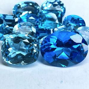 ◆天然ブルートパーズおまとめ100.5ct ◆s ルース 裸石 ジュエリー ブルートパーズ jewelry blue topaz③