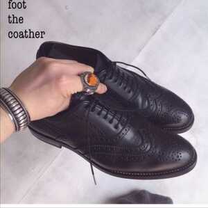 foot the coacher / フットザコーチャー 伊勢丹新宿購入正規 FTC1334016 W WING ビブラムソール　名作　ビジネスシーン対応フルブローグ