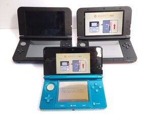 ジャンク品 Nintendo 任天堂 ニンテンドー 3DS/3DSLL 3台 まとめ売り CTR-001 SPR-001 ポータブルゲーム機 本体のみ