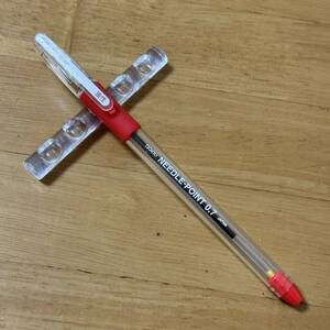 新品 廃盤 OHTO オート NEEDLE POINT ニードルポイント ボールペン 赤 0.7mm 中細 BP-107NP ペン回し