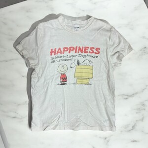 古着 送料無料 USA製 RE/DONE PEANUTS SNOOPY WHITE Tシャツ 半袖 【Vintage】