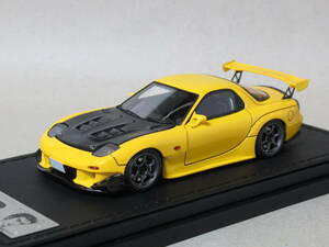 1/43 イニシャルD マツダ RX-7 FD3S イエロー 高橋啓介フィギュア 2876