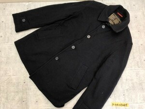 Hush Puppies ハッシュパピー メンズ ウールニット コート 大きいサイズ LL 紺 毛