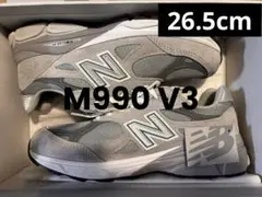 【使用一回】　new balance M990 GY3 26.5cm グレー