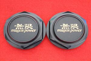 2枚 無限 CF-48 MUGEN 社外 中古 ホイール センタープレート センターカバー エンブレム オーナメント cap