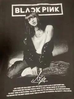 LISA リサ　ブラックピンク　BLACK pink Tシャツ　XL 未使用