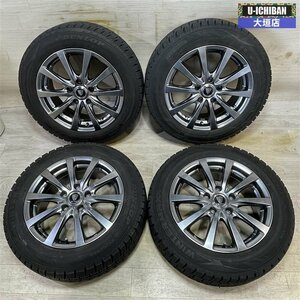 C25/26/27 セレナ 等 ユーロスピードG10 6.5-16+42 5H114.3 ダンロップ WM02 195/60R16 16インチ スタッドレス 4本セット 002R