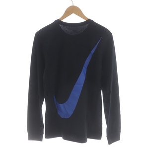 未使用品 NIKE AS M NK BIG SWOOSH LS TEE 3 カットソー クルーネック プルオーバー 長袖 ロゴ M 黒 ブラック 青 DX6611-010 /SI15