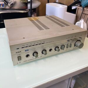 UTT744 AIWA アイワ S-A60 アンプ 現状品 通電のみ確認