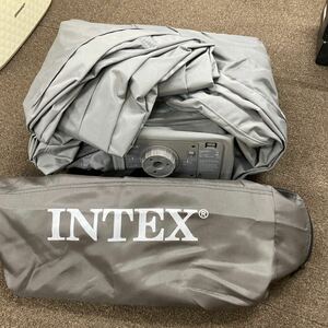 E-337【未使用】INTEX インテックス AP619J Fast-Fill 電動ポンプ内臓エアーベッド ダブルサイズ 100〜 50／60Hz 90W電動エアーベッド 