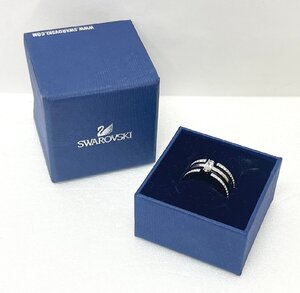 【ST3872MG】【1円～】SWAROVSKI スワロフスキー リング 指輪 シルバー 55 13号 総重量:約3.8g デザイン アクセサリー イミテーション 箱有