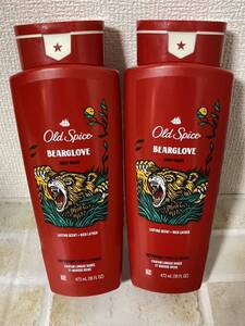 〈送料無料〉オールドスパイス 【BEARGLOVE】473ml 2本 ボディソープ 石鹸 アメリカ oldspice デオドラント ボディウォッシュ ベアグローブ