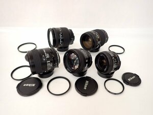 Nikon ニコン レンズ5本 AF MICRO NIKKOR 60mm F2.8D/AF NIKKOR 24mm F2.8D/85mm F1.8D/28-200mm F3.5-5.6D/35-70mm F2.8D □ 6E4B1-18