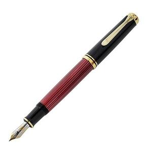 ペリカン Pelikan スーベレーン M600 レッドストライプ 万年筆 M（中字）