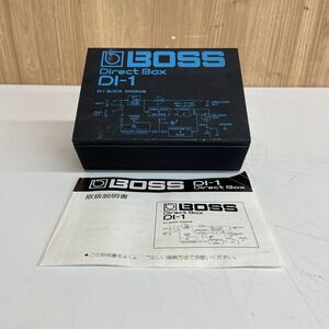 【A-1】 Boss DI-1 オーディオインターフェース ボス 出音可 説明書付き 2589-69