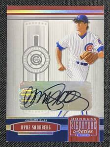 MLB 2005 DONRUSS SIGNATURE SERIES RYNE SANDBERG AUTOGRAGH CARD ライン・サンドバーグ 直筆サインカード