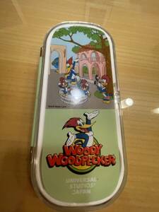 ジャンク・ユニバーサルスタジオジャパンで購入・WOODY　WOODPECKER・お箸セット・カトラリーセット・250円