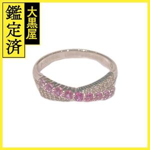 JEWERLY　ノンブランドジュエリー　　指輪　 K18WG PS0.32 D0.08 2.6g #9 2120500185729 【208】