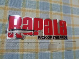 Rapala/ラパラ！ルアー柄/ミラー/ステッカー/シール/大/気泡皺あり/C ※ ヤフーショッピングストア/レア物商会・健美堂でも大量出品中!