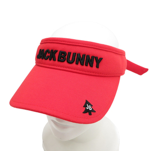 JACK BUNNY ジャックバニー 2022年モデル サンバイザー リボン レッド系 FR [240101064503] ゴルフウェア