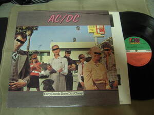 【US盤LP】「AC/DC/Dirty Deeds Done Dirt Cheap」Atlantic