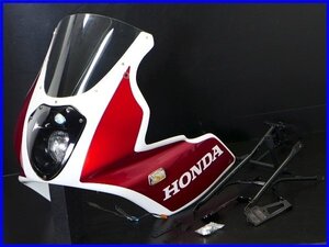 ★ 《W5》良品♪CB1300SF(2003-2013) A-TECH ルナソーレ FRP アッパーカウルset♪ヘッドライト/ウインカー/ステー付♪