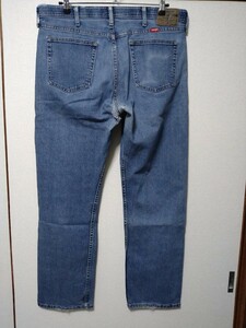 《B63》【Wrangler】ジャンク ストレッチジーンズ W36 大きいサイズ ダメージあり