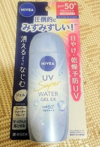 花王 ニベア UV ウォータージェルEX 80g　日焼け止め　乾燥予防　美白　美肌　NIVEA　汗　デオドラント