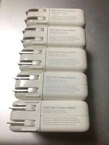 ５個セットApple 純正 USB-C電源アダプタ61W A1718 動作は確認済み