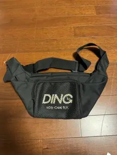 DING サコッシュ メッシュポケット付き