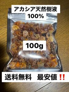 アカシア天然樹液100%ブロック　アラビアガム　100g マーモセット　モモンガ　補助食品