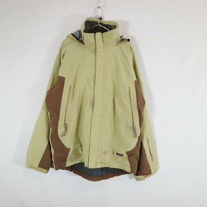 カナダ製 patagonia パタゴニア ストレッチバウンダリージャケット アウトドア キャンプ アウター ベージュ (メンズ L) 中古 古着 N7458