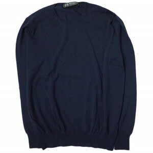 SOVEREIGN ソブリン ハイゲージウールクルーネックニット ?1113-106-3840 50 NAVY セーター UNITED ARROWS プルオーバー トップス g14970