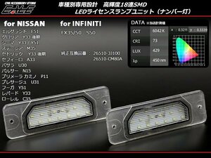 Y33 グロリア セドリック シーマ LED ライセンスランプ R-404