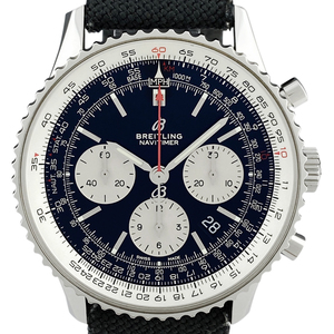 ブライトリング BREITLING ナビタイマー 01 リミテッド AB0121211B1X1 腕時計 SS レザー 自動巻き ブラック メンズ 【中古】