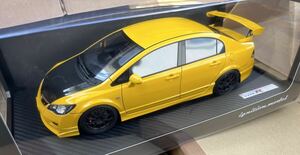 1/18 イグニッションモデル ホンダ　シビック　タイプR FD2 イエロー　Honda CIVIC (FD2) TYPE R Yellow IG 2831