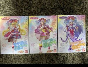 HUGっと!プリキュア キューティーフィギュア 4 全3種 フルコンプセット　新品