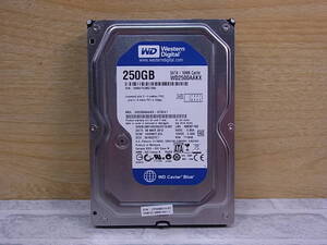 ◎J/390●ウェスタンデジタル☆Western Digital☆3.5インチHDD(ハードディスク)☆250GB SATA600 7200rpm☆WD2500AAKX☆中古品