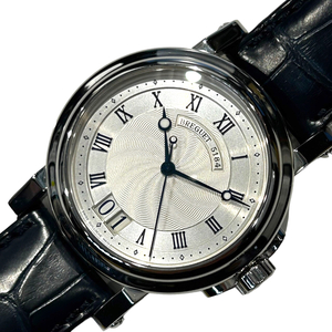 ブレゲ Breguet マリーン2　ラージデイト 5817ST/12/5J8 ステンレススチール クロコダイルブレス 腕時計 メンズ 中古