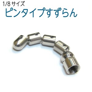 1/8サイズ 洗管用　逆噴射すずらんノズル　P（ピンタイプ）