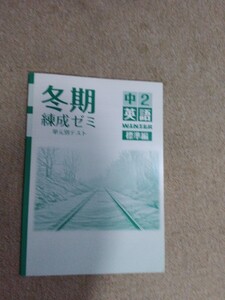 中学2年▼冬期練成ゼミ《問題集》英語◆解答有