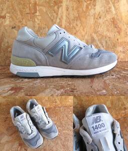 23.5cm USA製 M1400SB ニューバランス New Balance US5.5 レザー アメリカ製 M991 M992 MR993 M1300 復刻モデル STEELBLUE スチールブルー