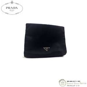 プラダ （PRADA） ナイロン テスート ポーチ マジックテープ ミニ バッグ ブラック（新品同様）中古