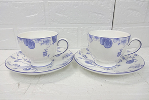 ウェッジウッド ブループラム カップ&ソーサー 2客セット WEDGWOOD BLUE PLUM ペア 札幌市 白石店