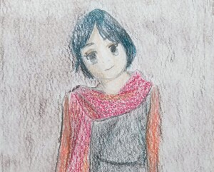 手描きイラスト「一息」