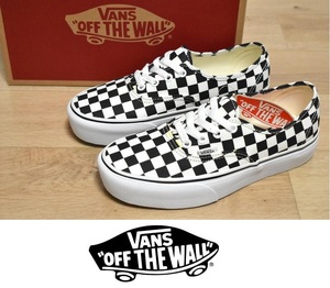 【送料無料】新品 VANS AUTHENTIC PLATFORM 22cm バンズ オーセンティック プラットフォーム 厚底 チェッカー