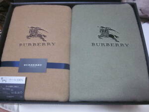 ■【BURBERRY】■【バーバリー】■【西川産業株式会社】■【ウール毛布】■【２枚セット】■【日本製】■【ノバチェックの縁取りあり】■